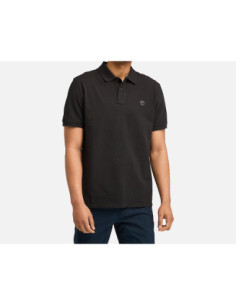 Timberland Polo A Maniche Corte In Piqué Millers River Da Uomo In Colore Nero