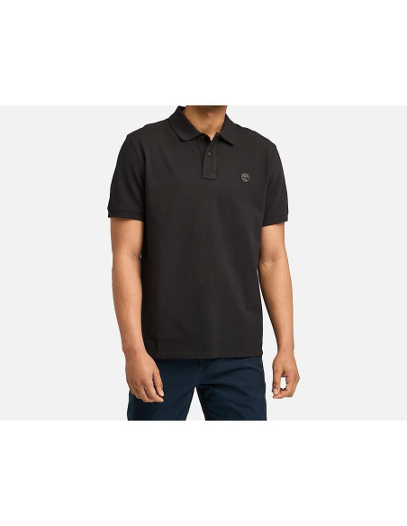 Timberland Polo A Maniche Corte In Piqué Millers River Da Uomo In Colore Nero