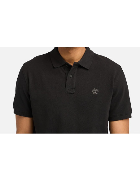 Timberland Polo A Maniche Corte In Piqué Millers River Da Uomo In Colore Nero