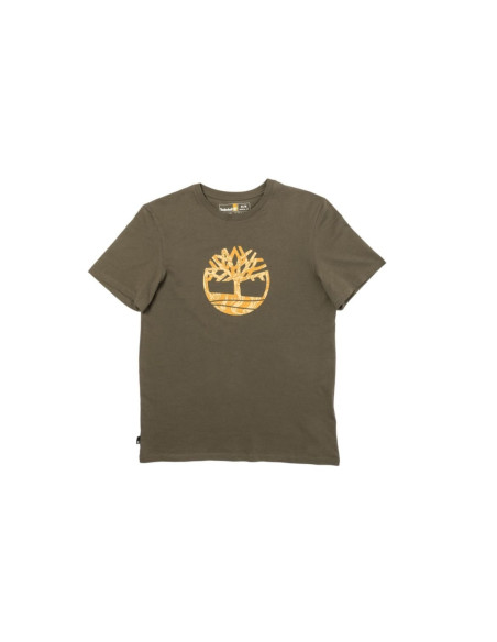 Timberland T-shirt Con Logo In Verde