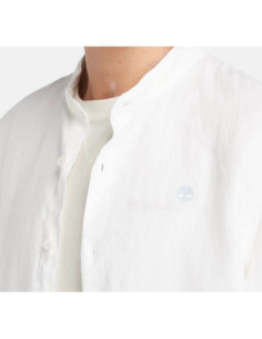 Timberland Camicia In Lino Mill Brook Da Uomo In Bianco