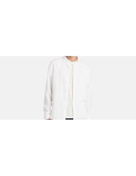 Timberland Camicia In Lino Mill Brook Da Uomo In Bianco