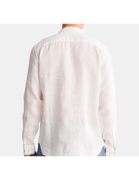 Timberland Camicia In Lino Mill Brook Da Uomo In Bianco