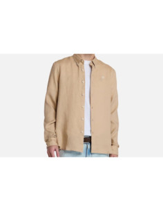 Timberland Camicia In Lino Mill Brook Da Uomo In Beige