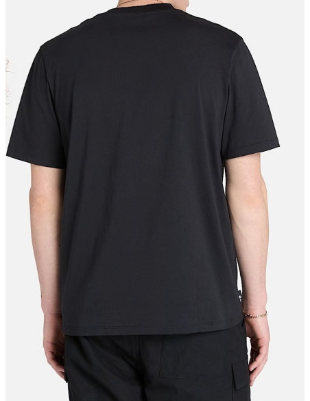 Timberland T-Shirt Con Grafica Di Stivale Sul Davanti In Colore Nero