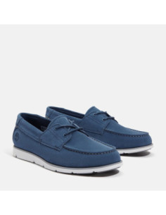 Timberland Scarpa Stringata Grafton Bay Da Uomo In Blu Scuro