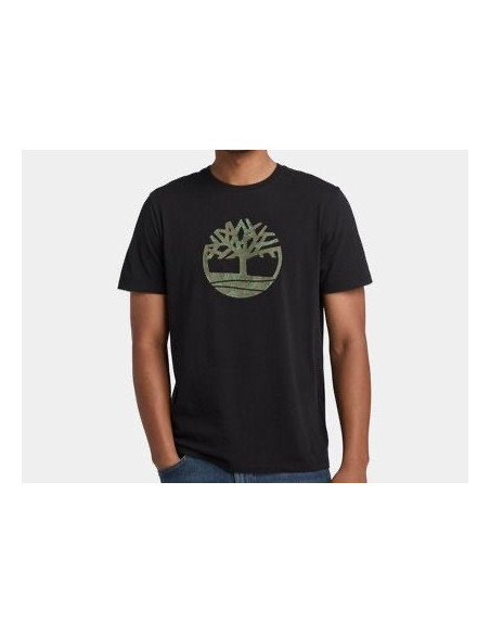 Timberland T-shirt Con Logo In Nero