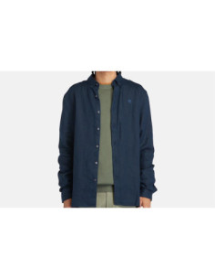 Timberland Camicia In Lino Mill Brook Da Uomo In Bianco