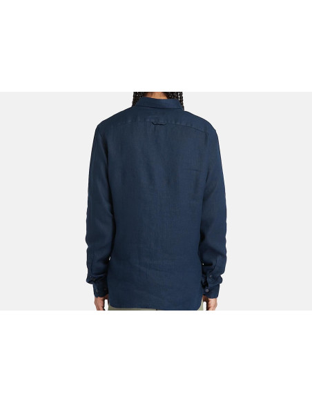 Timberland Camicia In Lino Mill Brook Da Uomo In Bianco