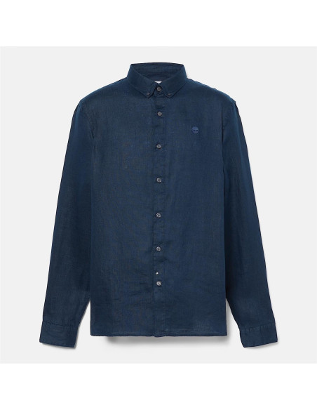 Timberland Camicia In Lino Mill Brook Da Uomo In Bianco