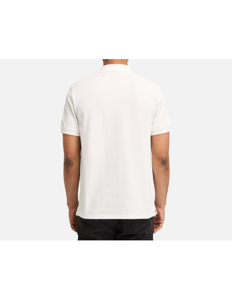 Timberland Polo A Maniche Corte In Piqué Millers River Da Uomo In Colore Bianco