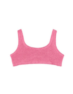 Saint Barth Bralette Classica Crinkle Naima Fucsia