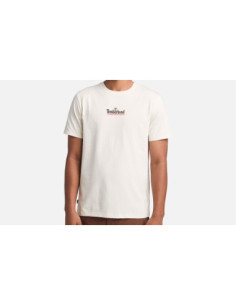 Timberland T-shirt A Maniche Corte In Bianco