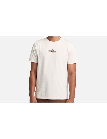 Timberland T-shirt A Maniche Corte In Bianco