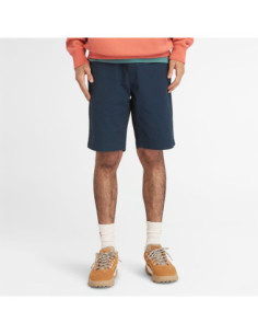 Timberland Shorts Chino In Popeline Claremont Da Uomo In Blu Scuro