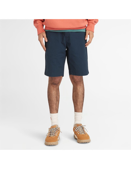 Timberland Shorts Chino In Popeline Claremont Da Uomo In Blu Scuro