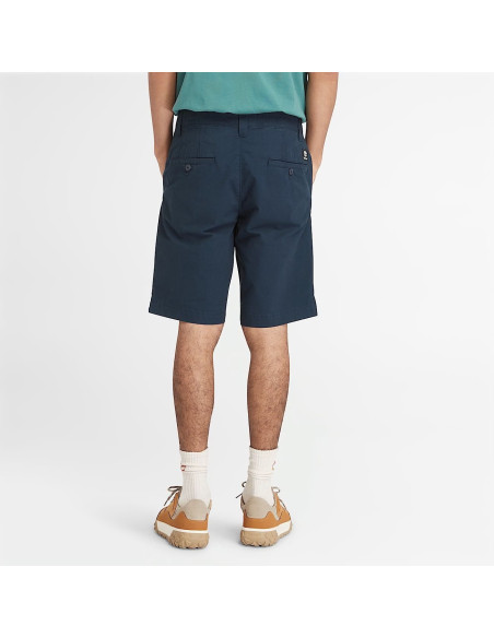 Timberland Shorts Chino In Popeline Claremont Da Uomo In Blu Scuro
