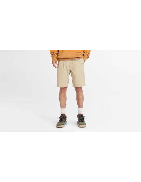Timberland Shorts Chino In Popeline Claremont Da Uomo In Beige