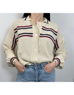 Vicolo Cardigan Con Colletto Maniche Lunghe