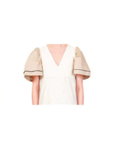 Haveone T-shirt Scollo V Con Arricciatura