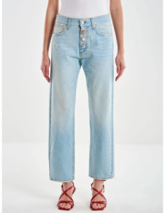 Vicolo Jeans Con Bottoni Gioiello Relaxed