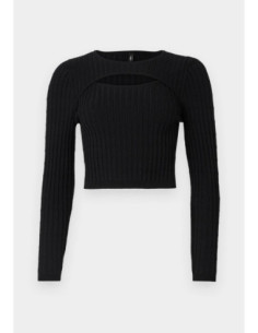 Only Maglia A Coste Crop