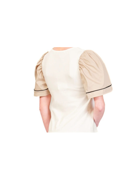 Haveone T-shirt Scollo V Con Arricciatura