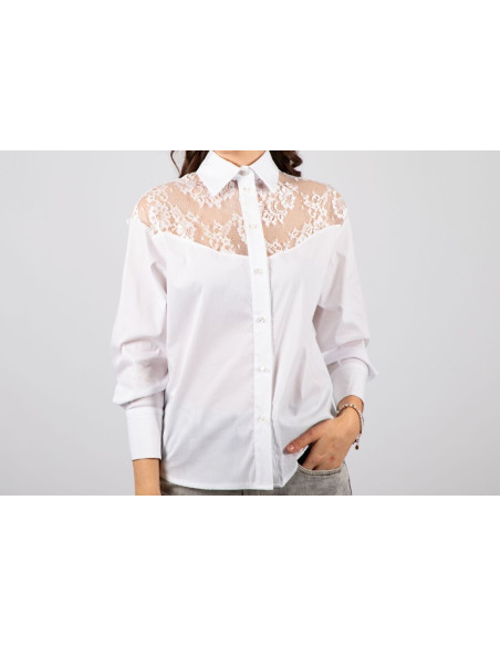 Haveone Camicia Con Pizzo
