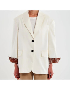 Vicolo Blazer Dettaglio Fantasia Bandana
