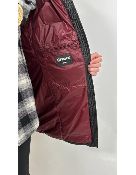Blauer Piumino Con Cappuccio