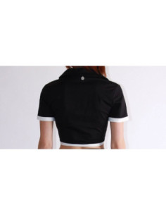 Berna T-Shirt Crop Con Bordi A Contrasto 2