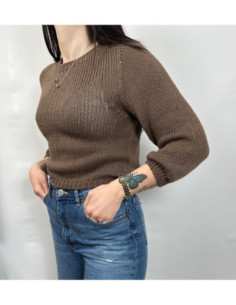 Vicolo Maglia Crop Con Manica A Palloncino 2