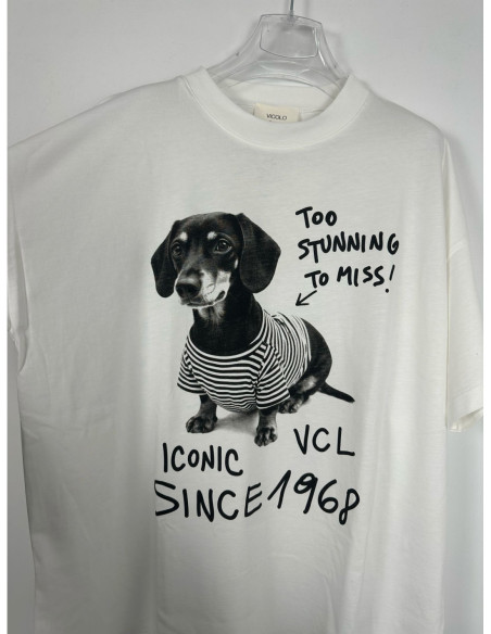 Vicolo T-shirt Con Stampa Bassotto