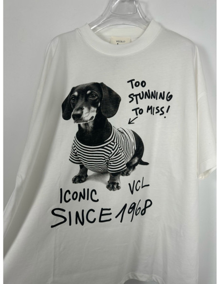 Vicolo T-shirt Con Stampa Bassotto