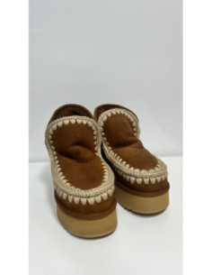 Mou  Tronchetto Mini Eskimo Platform Boot Cognac
