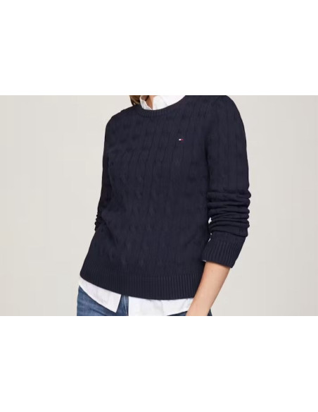 Tommy Hilfiger Maglia A Treccia All-Over
