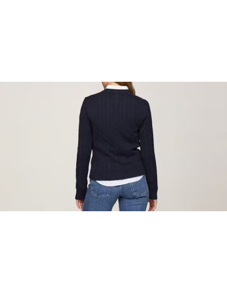Tommy Hilfiger Maglia A Treccia All-Over