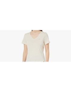 Tommy Hilfiger T-shirt In Maglia Tramata Con Scollatura a V
