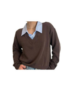 Vicolo Maglia Con Colletto Camicia