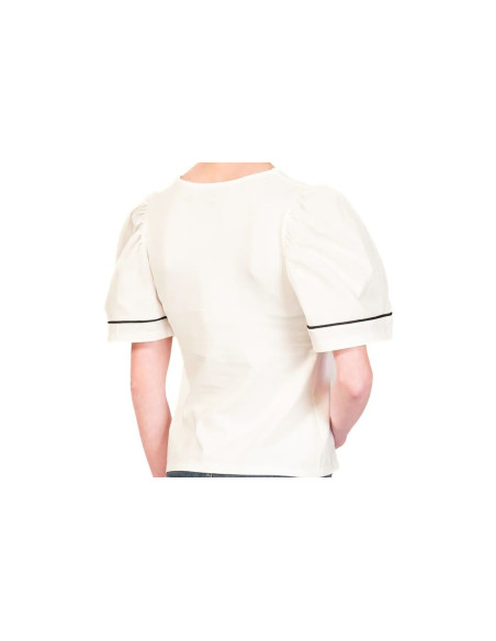 Haveone T-shirt Scollo V Con Arricciatura