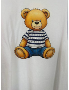 Tensione In T-shirt Stampa Orsetto 2