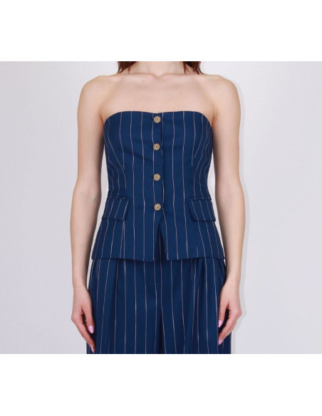 Berna Top Bustier Gessato
