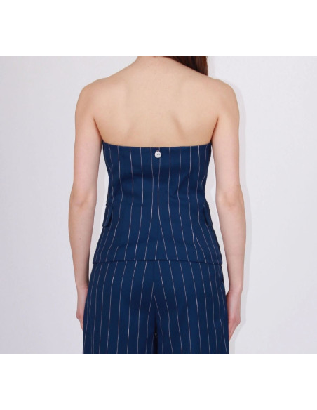 Berna Top Bustier Gessato
