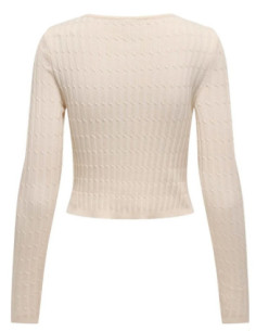 Only Maglia A Coste Crop 2