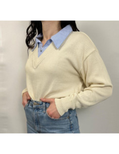 Vicolo Maglia Con Colletto Camicia 2