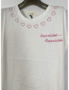 Vicolo T-shirt Con Stampa Cuoricini