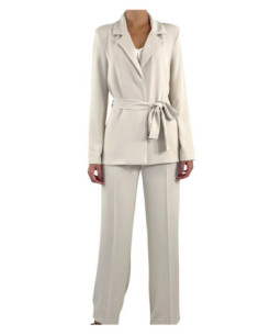 Susy Mix Completo Giacca Con Fiocco E Pantalone A Palazzo