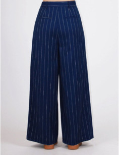 Berna Pantalone Con Pinces Gessato 2