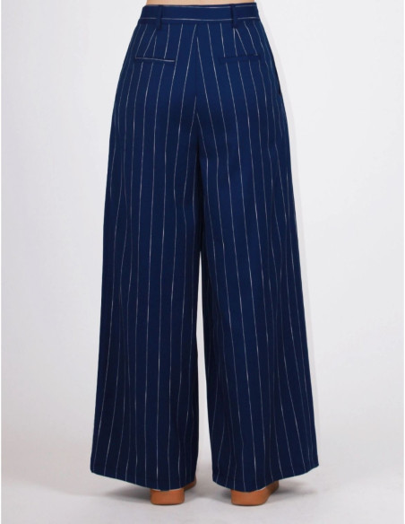 Berna Pantalone Con Pinces Gessato