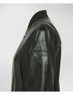 Peuterey Bomber In Nappa Tinta Con Dettagli In Maglia 2